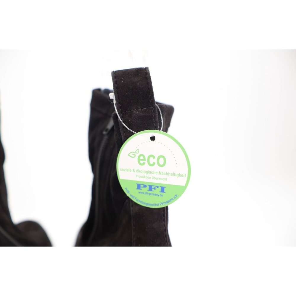 Paul Green Womens Nadia Ankle Boots Block Heel Platform Black Suede Size 10.5 - Picture 9 of 15